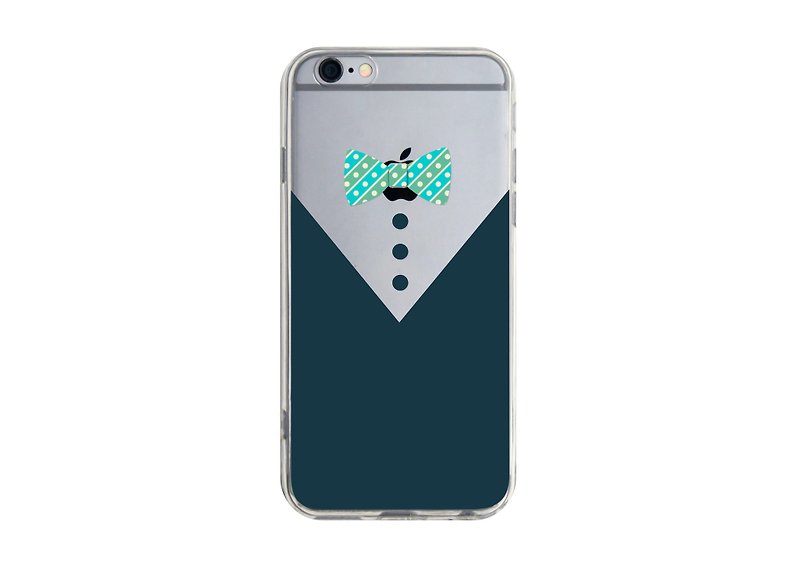 Bowtie Boss Phone Case for iPhone Samsung Huawei Sony - Phone Cases - Plastic White