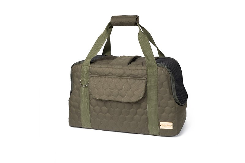 Pet traveling bag ELIZABETH (2 sizes available) - Pet Carriers - Polyester Green