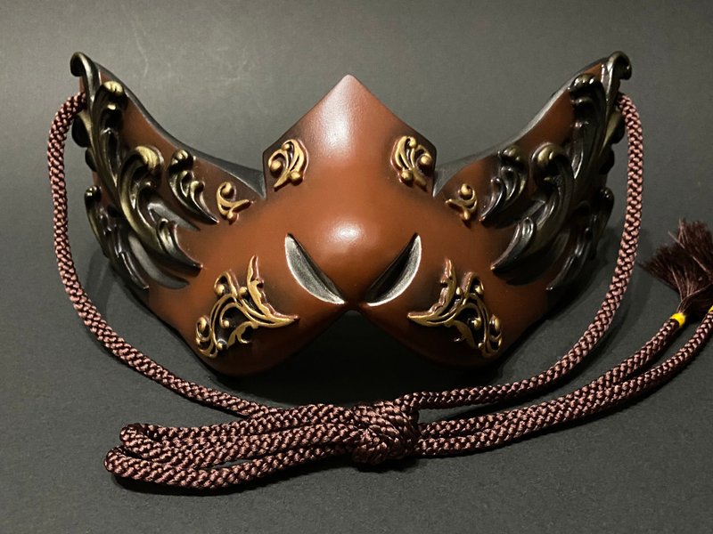 Fox Mask Half Gothic Ver, Brown - หน้ากาก - พลาสติก ขาว