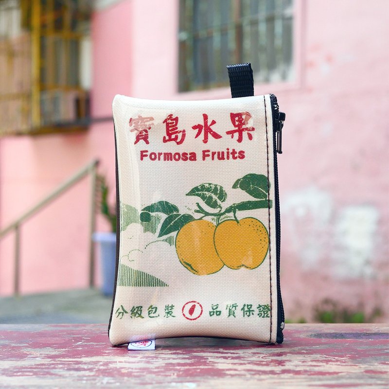 零錢包 Coin Case - 寶島水果 - 零錢包/小錢包 - 棉．麻 白色