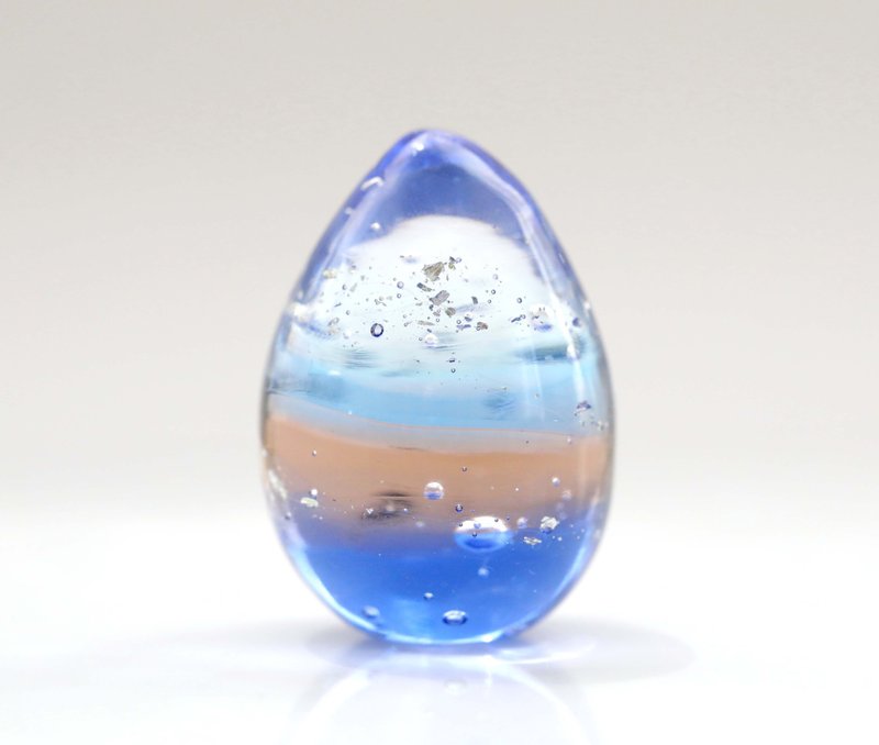 ガラスの雫のプチオブジェ / seaside dawn - 擺飾/家飾品 - 玻璃 