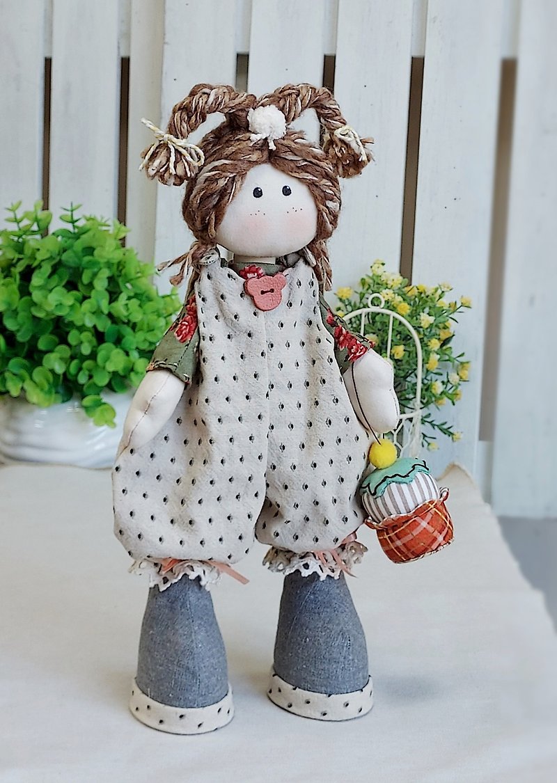 dessert girl handmade doll - Stuffed Dolls & Figurines - Cotton & Hemp Multicolor