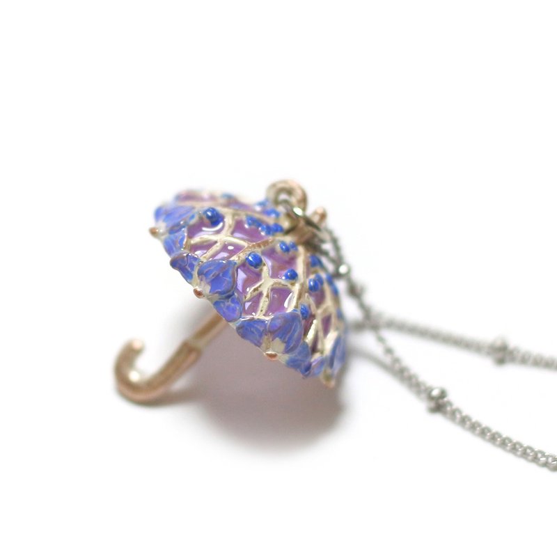 Necklace Singin in the Rain NE436 - Necklaces - Other Metals Purple