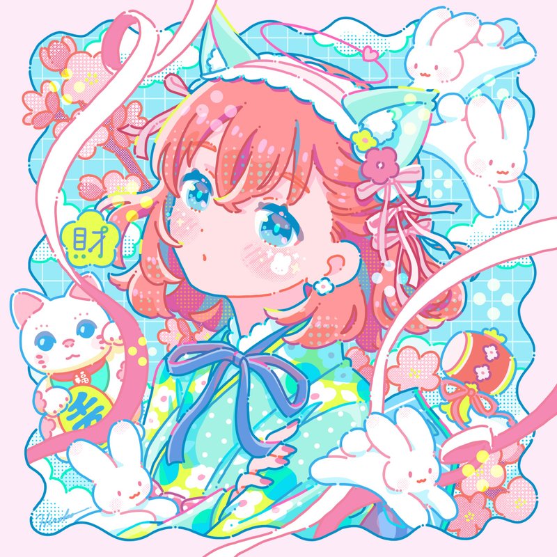 スクエアポストカード  - 財 - 卡片/明信片 - 紙 多色