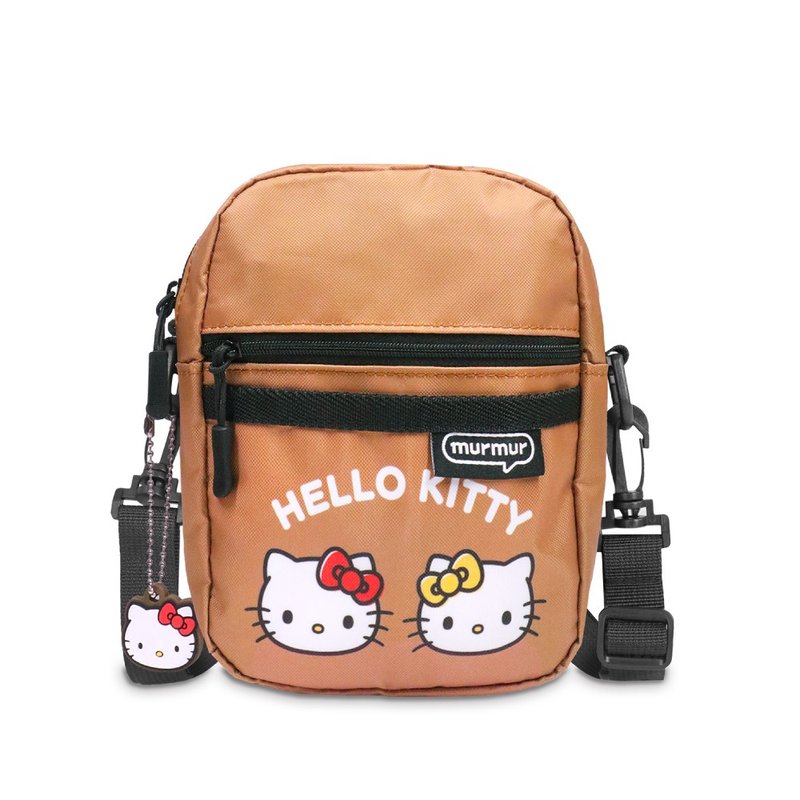 murmur輕量旅行兩用mini包 | hello kitty (與Mimmy) - 側背包/斜背包 - 聚酯纖維 卡其色