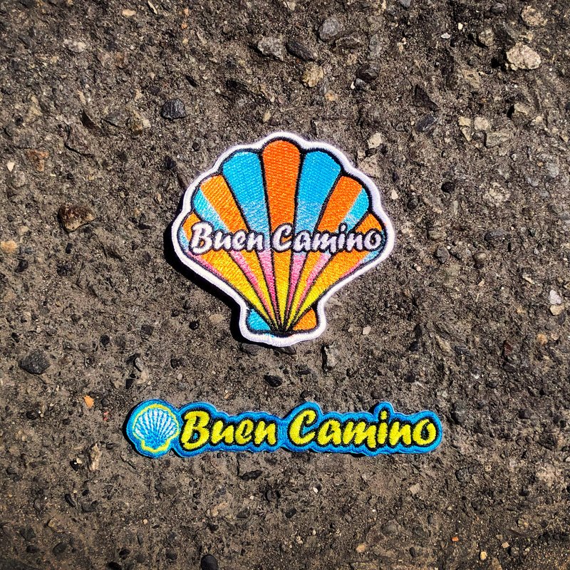 Embroidered Fabric Patch Buen Camino / Shell - Other - Thread 