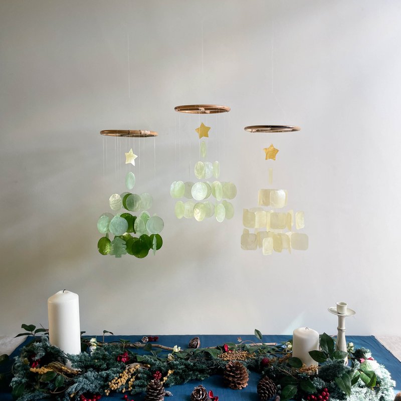 Shell Wind Chimes | Mini Christmas Tree - ของวางตกแต่ง - วัสดุอื่นๆ 