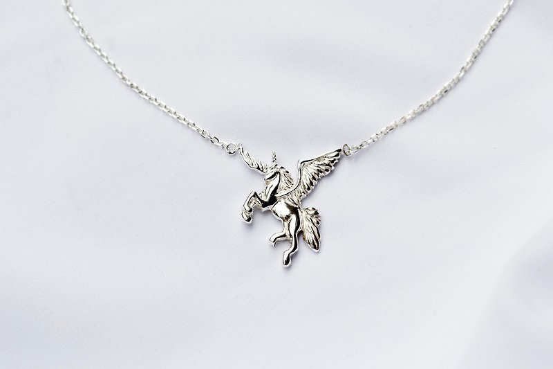 Unicorn Necklace - Necklaces - Sterling Silver Silver