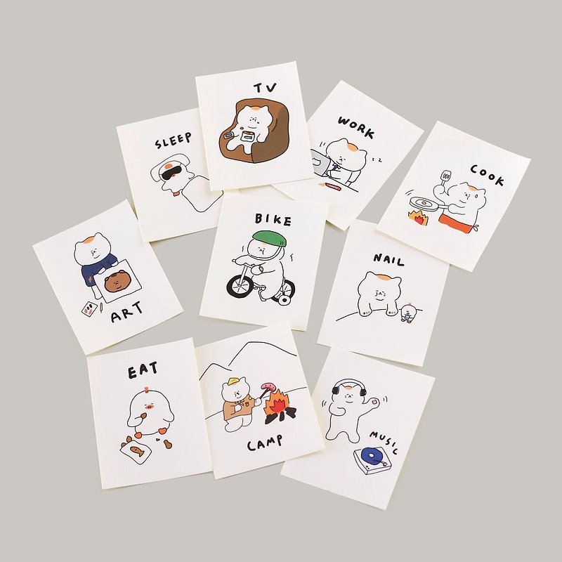 Paper Stickers Multicolor - [3 MONTHS Official Agent] You Tsai Life Sticker Set