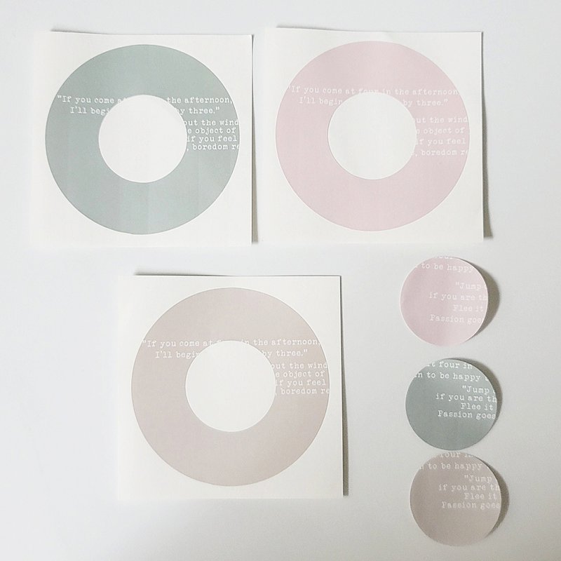 doughnut sticker - 貼紙 - 紙 