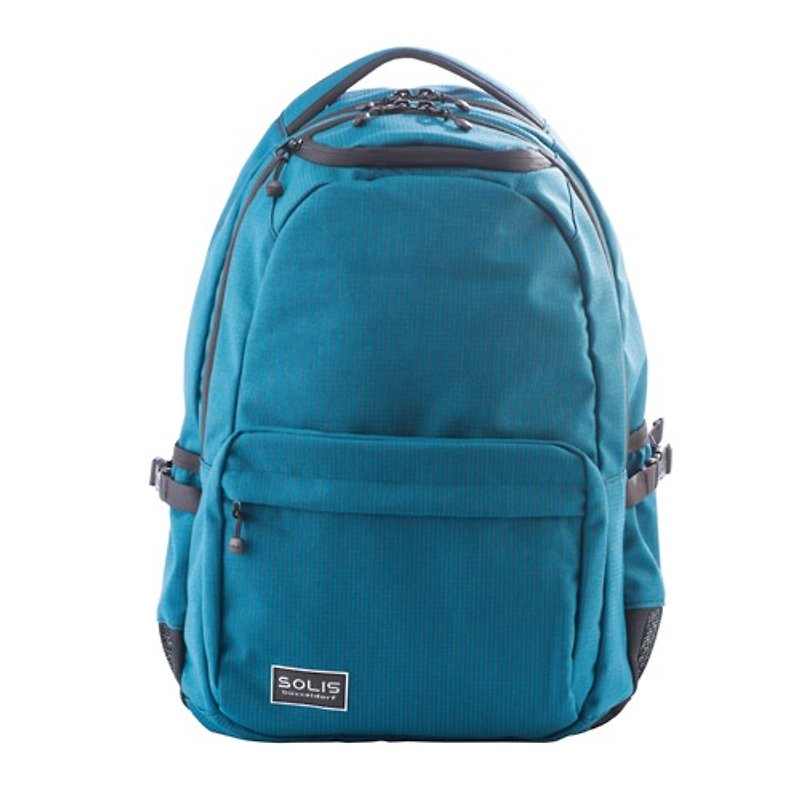SOLIS Dobby Series 15 Ultra+ premium laptop backpack(Viridian Green) - กระเป๋าแล็ปท็อป - เส้นใยสังเคราะห์ สีน้ำเงิน