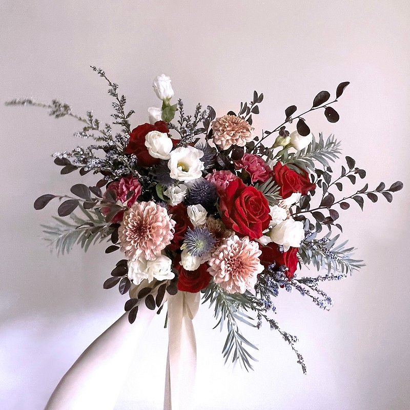 [Flowers] Classical red, white and blue roses natural style American flower bouquet - Other - Plants & Flowers Red