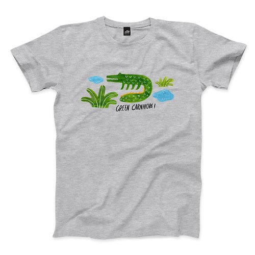 ViewFinder 綠色肉食動物 - 深麻灰 - 中性版T恤