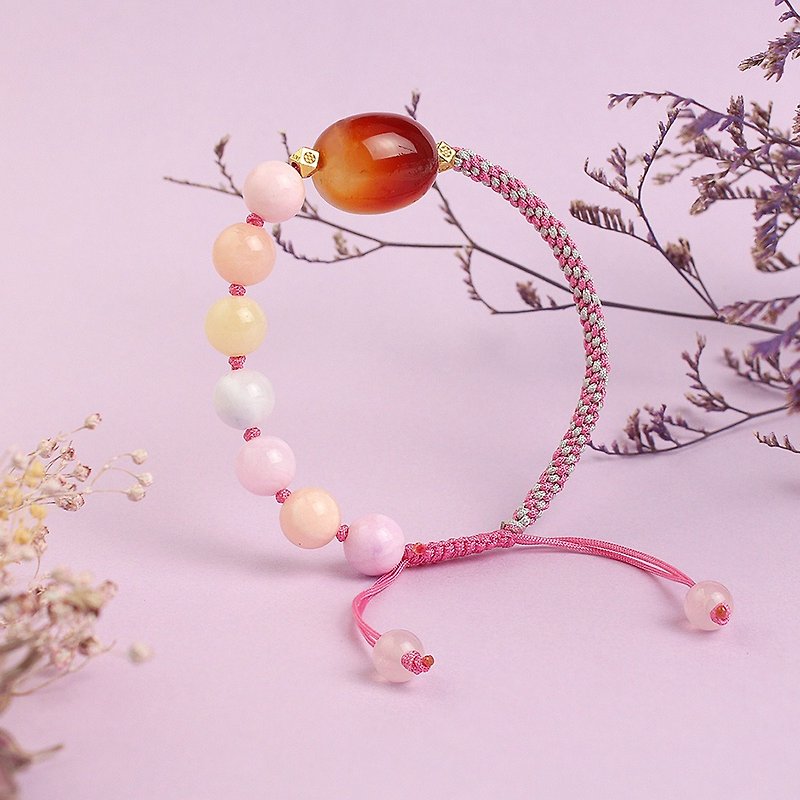 Designer Classic Bracelet | Pretty in Pink - สร้อยข้อมือ - หยก สึชมพู