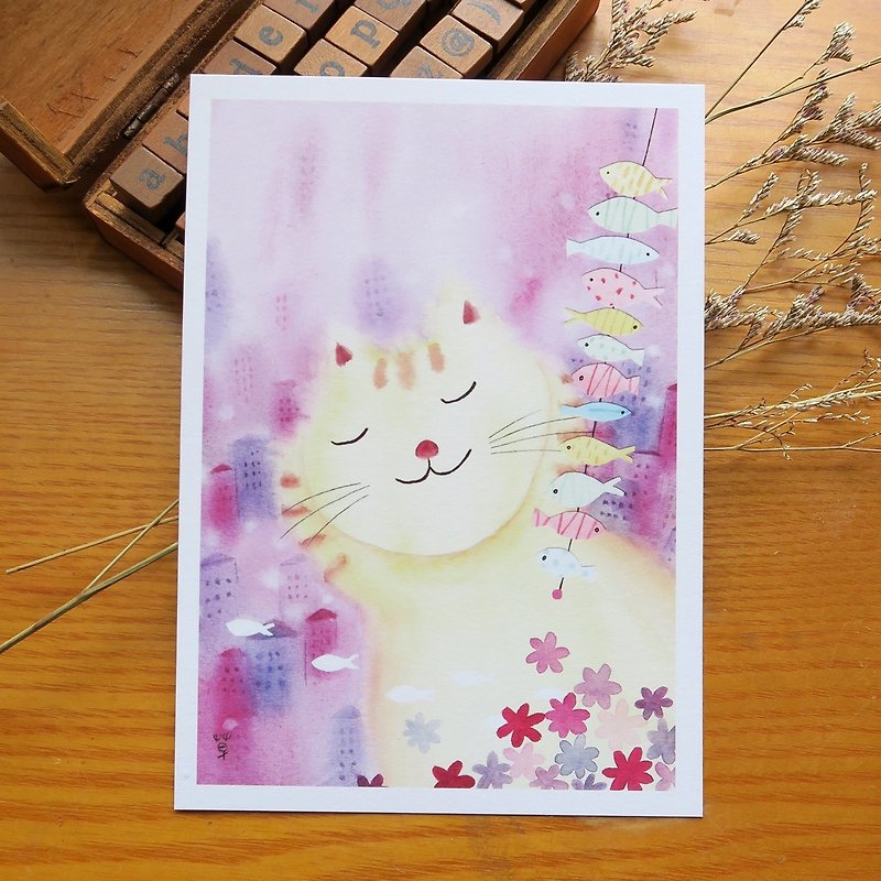 Have a good dream postcard - การ์ด/โปสการ์ด - กระดาษ สีม่วง
