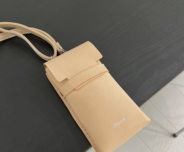 Minimalist style small leather pouch / keybag / coin bag _Butter - Shop  Minioh Studio Card Holders & Cases - Pinkoi