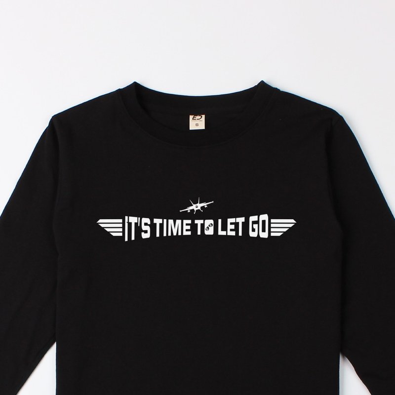 【捍衛戰士】Time to let go 飛機款  長T/男T恤/女上衣/中性T - 男 T 恤 - 棉．麻 白色