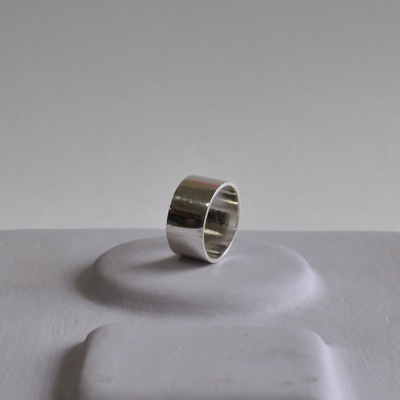 1cm幅のシルバーリング/1.2mm厚/サイズ指定可 - 戒指 - 其他金屬 銀色