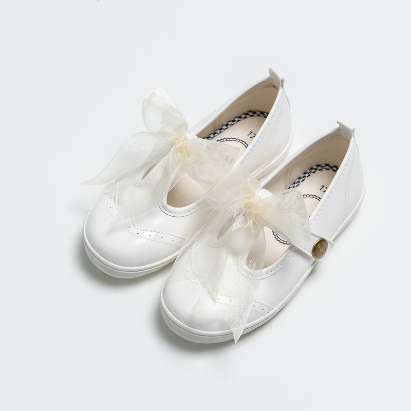 Bliss White T-Doll Shoes - รองเท้าเด็ก - ไฟเบอร์อื่นๆ 