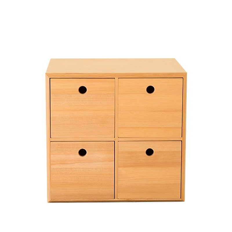Storage. Nest glove box ─ four drawers (wood color) ─ door [love] - กล่องเก็บของ - ไม้ 