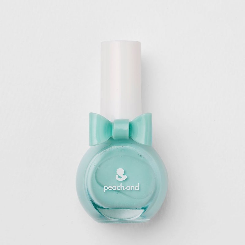 【peachand】Child-safe water-soluble nail polish (with ring) Elsa Mint - Nail Polish & Acrylic Nails - Other Materials Blue