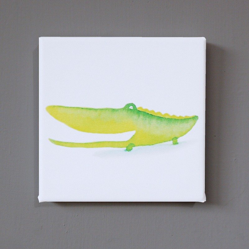 【9cm zoo hug series –Tender Crocodile】replica painting - Wall Décor - Waterproof Material 