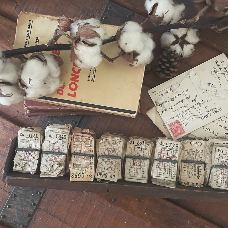 Last Quantity of British Antique Ticket Racks - Other - Wood 