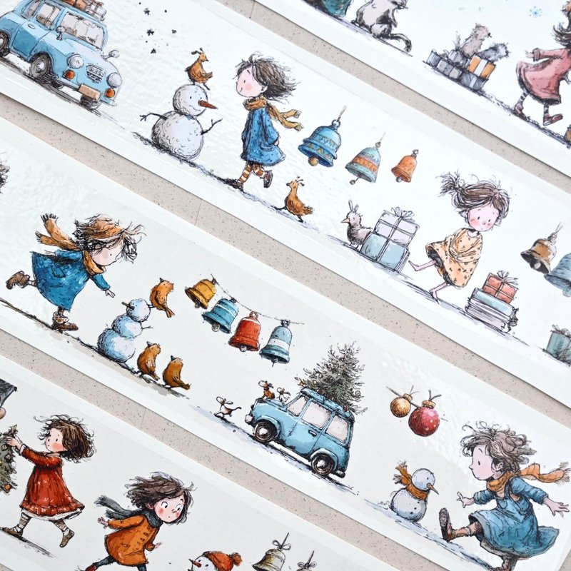 Jingle Bells 亮面PET膠帶 - 紙膠帶/和紙/PET - 塑膠 