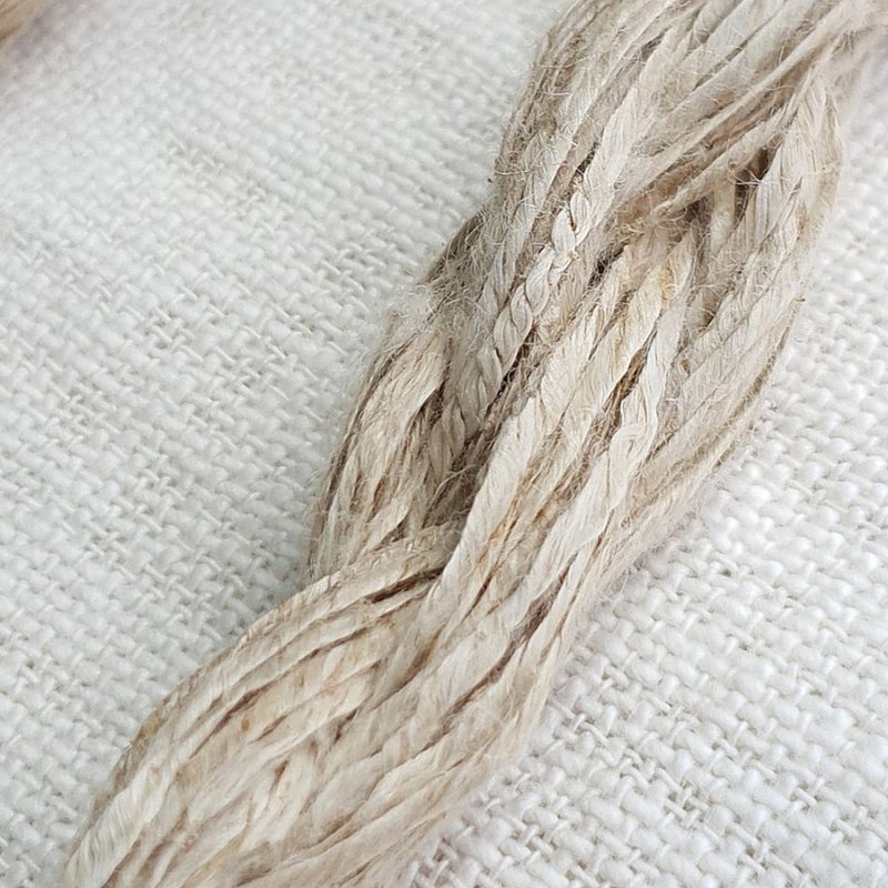 Hand Spun Hemp Yarn, Natural - 編織/刺繡/羊毛氈/縫紉 - 棉．麻 咖啡色