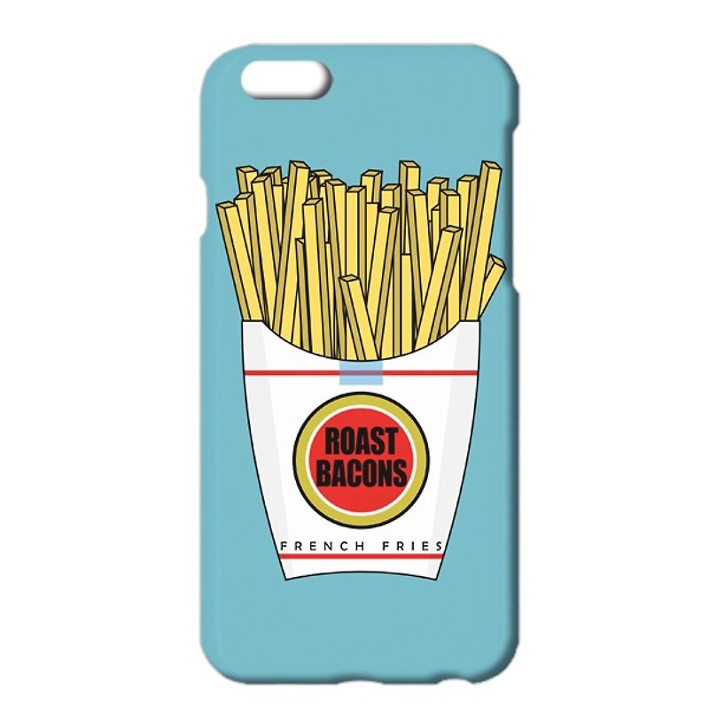 Free shipping [iPhone Cases] Roast Bacons × Junk Food Blue - Phone Cases - Plastic White