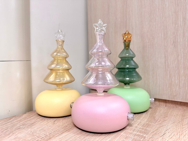 [Free Essential Oil] Romantic and Colorful Christmas Tree - Macaron Christmas Tree Diffuser Mother's Day Gift Box - Fragrances - Wood Khaki