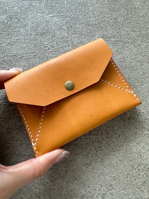 好貨概念實驗室 HaoHuo.lab 【福利品】黃棕色 雙層夾心錢包 皮夾