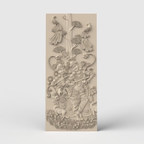 3DcncUNIQUE 三維模型STL CNC Router檔案3dprintable印度繪畫板