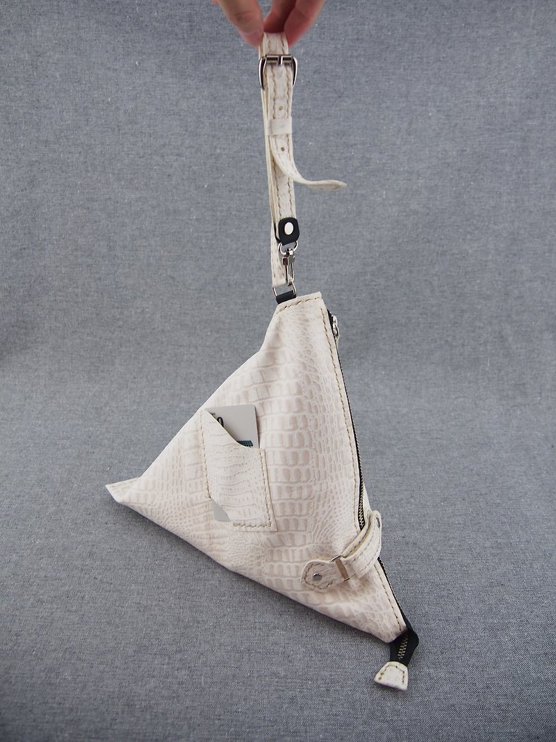 Triangle leather handbag - Handbags & Totes - Genuine Leather 