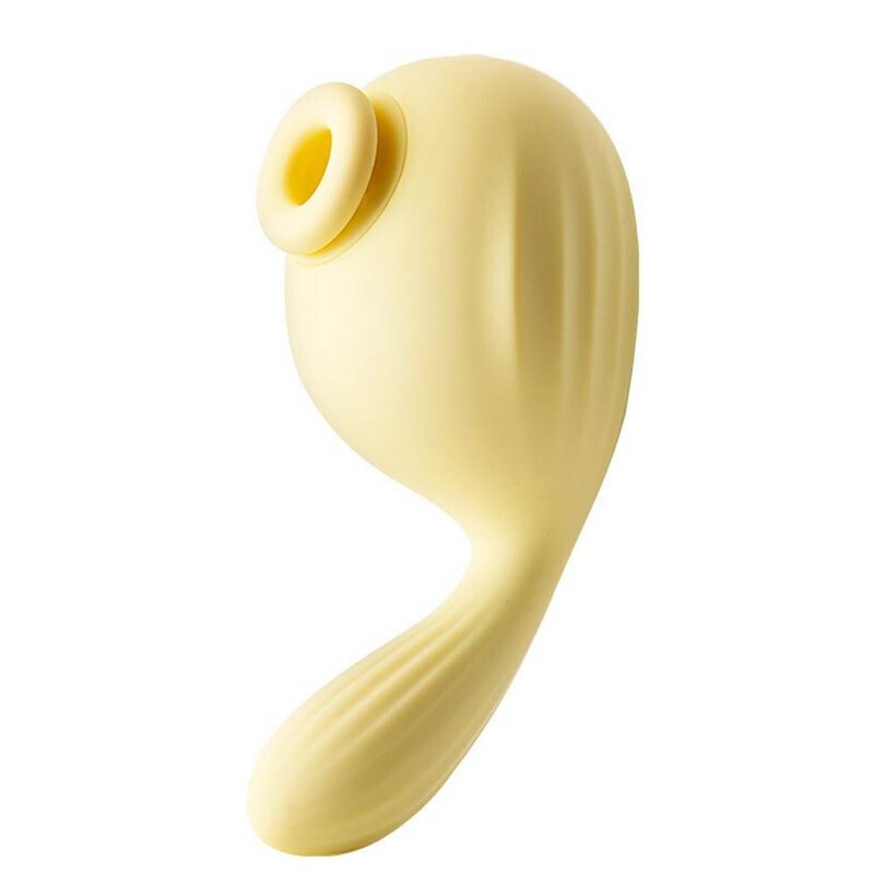 SVAKOM Alora-Doudou bird double head can be used to send lubricating fluid to sucking tadpoles - สินค้าผู้ใหญ่ - ซิลิคอน สีเหลือง