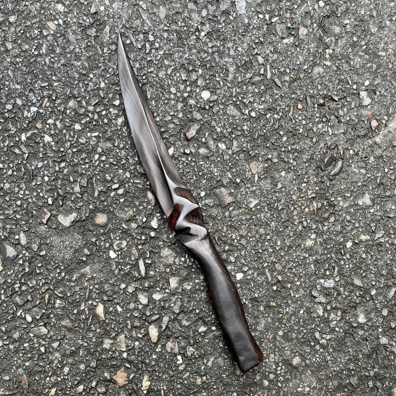 我販劍　妖刀　尖忒冕　藝術木刀　手工木劍　匕首　魔劍紙鎮 - 擺飾/家飾品 - 木頭 黑色