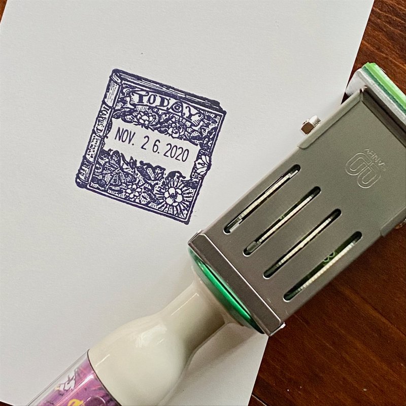 日付回転印　イカロス先生の日記 - 印章/印台 - 橡膠 