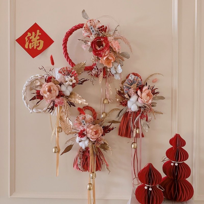 | 桃園青埔 | 企業教學 過年春聯花藝手作 轉運招財注連繩 體驗課 - 植栽/花藝 - 植物．花 