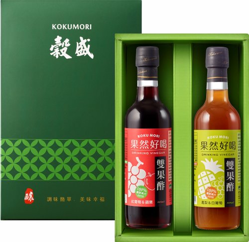 穀盛 果然好喝 雙果酢禮盒 360ml*2瓶 母親節 送禮首選