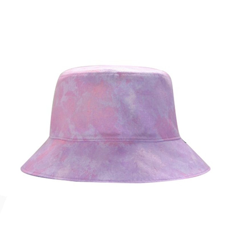 Symphony blooming double fisherman hat - pink purple - หมวก - วัสดุอื่นๆ สึชมพู