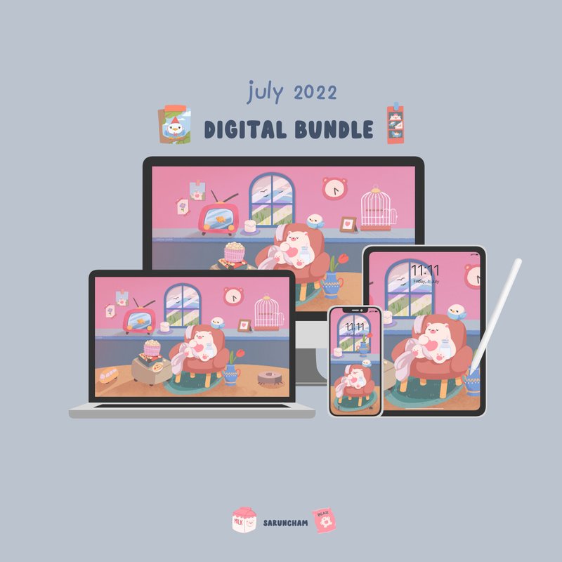 BUNDLE | July 2022 - 電子似顏繪/繪畫/插畫 - 其他材質 