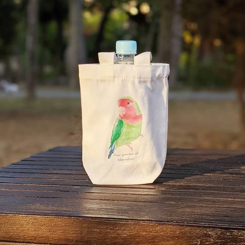 Little Parrot/ Small Gifts/ Taiwan Native Products/ Eco-friendly Bags/ Cup Bags - Handbags & Totes - Cotton & Hemp 
