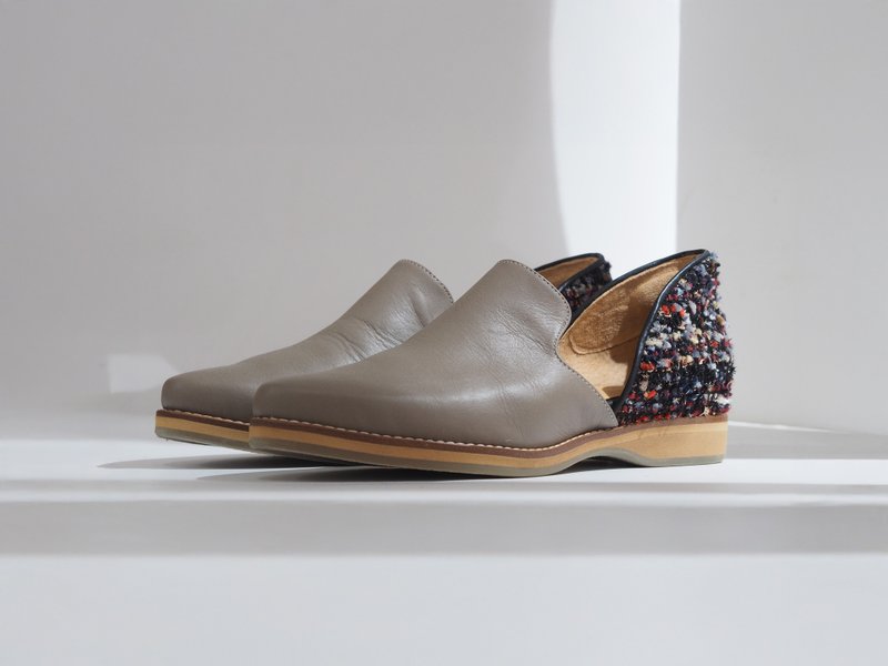 展示品出清 - 愛花樂福鞋 Eu39.5# - 女牛津鞋/樂福鞋 - 真皮 灰色