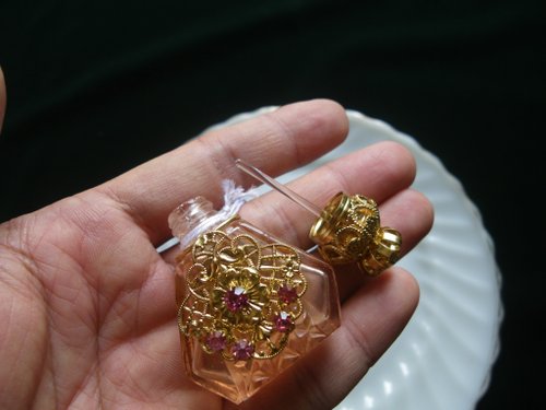 チェコ 香水瓶 セット ハンドメイド アンティーク風の通販 by