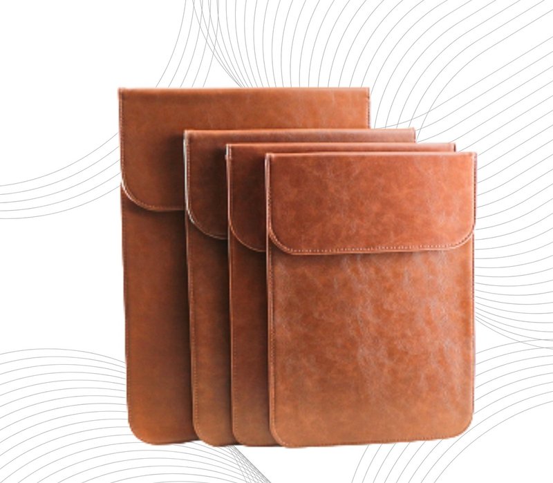 Notebook 平板電腦 iPad 手提電腦 保護皮套 皮袋, OT230302PU - 電腦包/筆電包 - 人造皮革 咖啡色