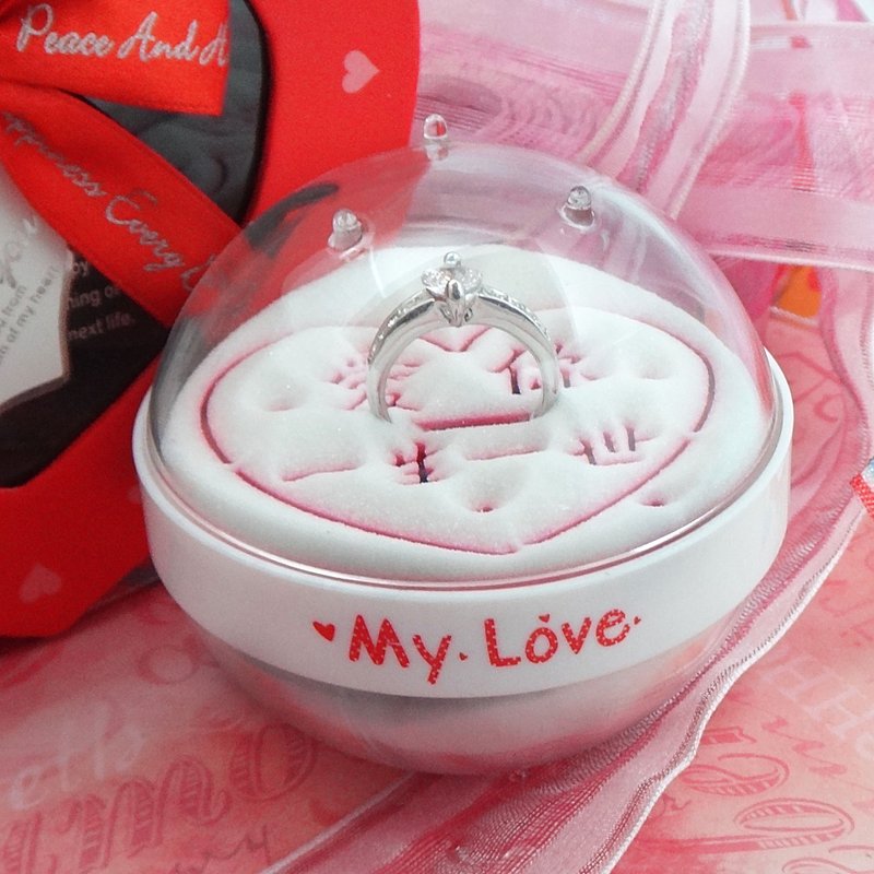 求婚沙漏現貨/結婚戒指/情人節紀念禮物/雙面沙漏 - 擺飾/家飾品 - 壓克力 白色