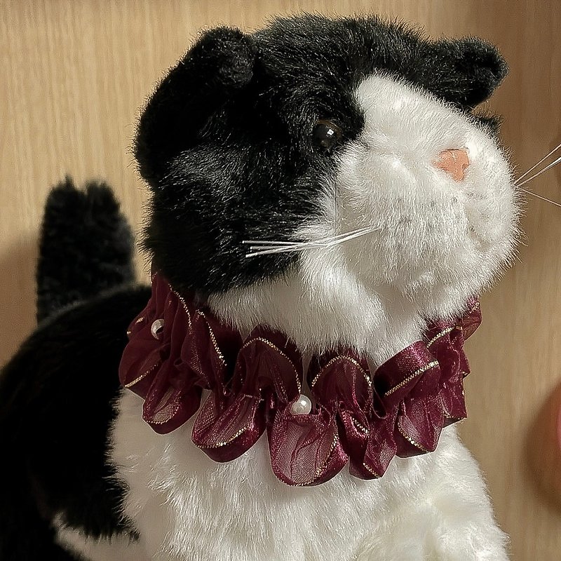 Satin Necklace | 緞帶の曲奇餅寵物項鍊 - 寵物衣服 - 聚酯纖維 