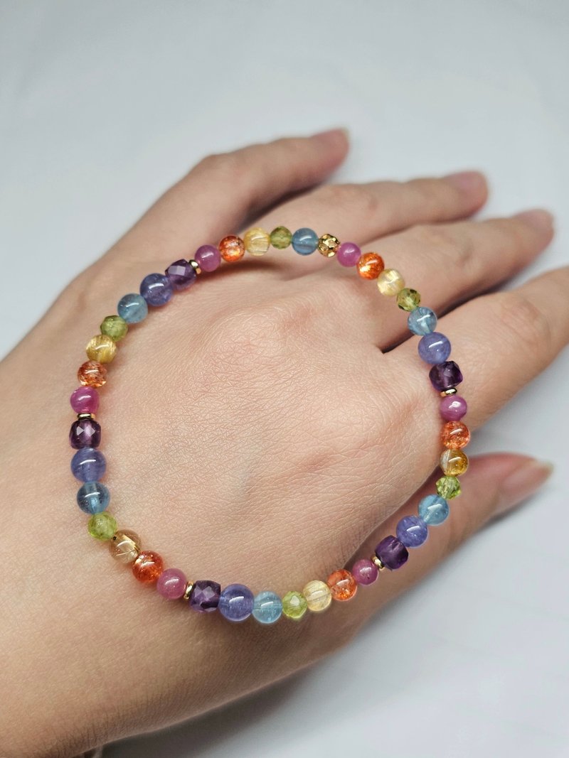 new york meets rainbow - Bracelets - Gemstone Multicolor