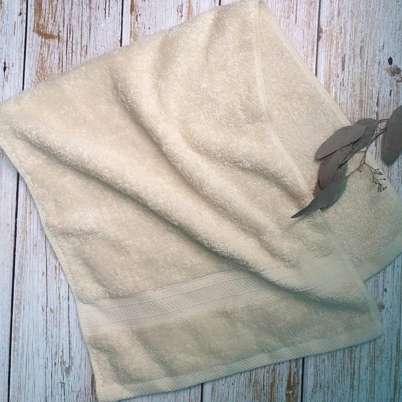 TaiUan Boni Satin Low Twist Air Towel - Towels - Cotton & Hemp White