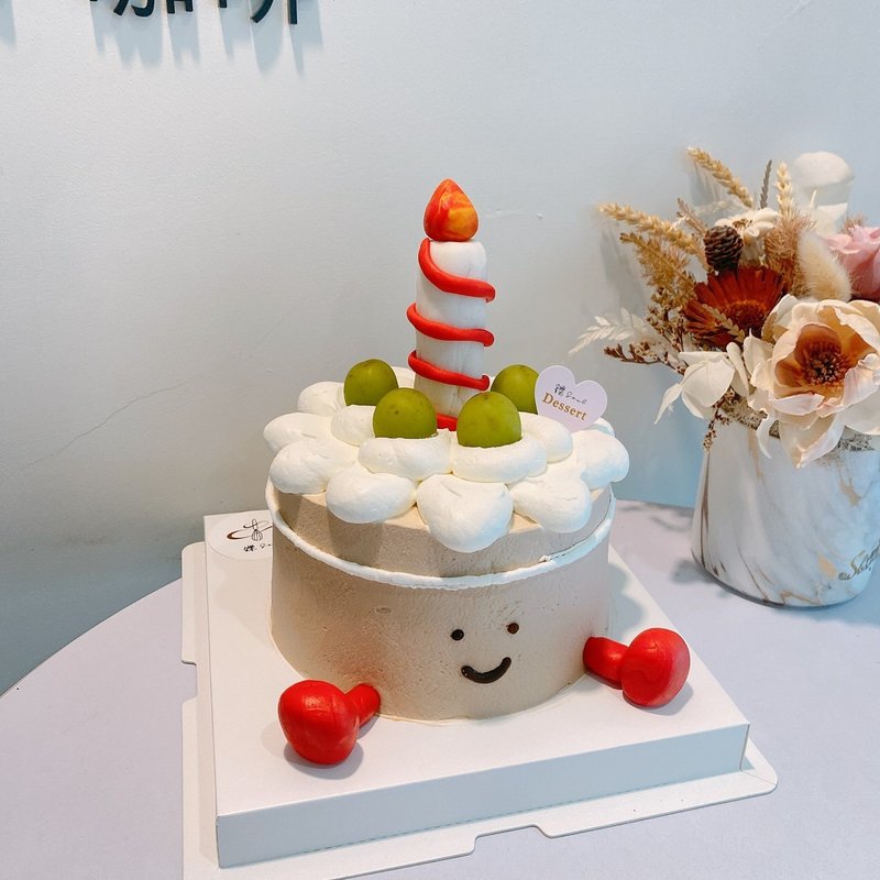 可愛燭台 客製化 仿娃娃蛋糕 客製化蛋糕 生日蛋糕 鑠甜點 紀念日 - 蛋糕/甜點 - 新鮮食材 
